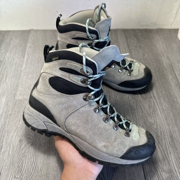 Scarpa R-Evolution Gray GTX Athletic Mid Hiking Trail Boots...